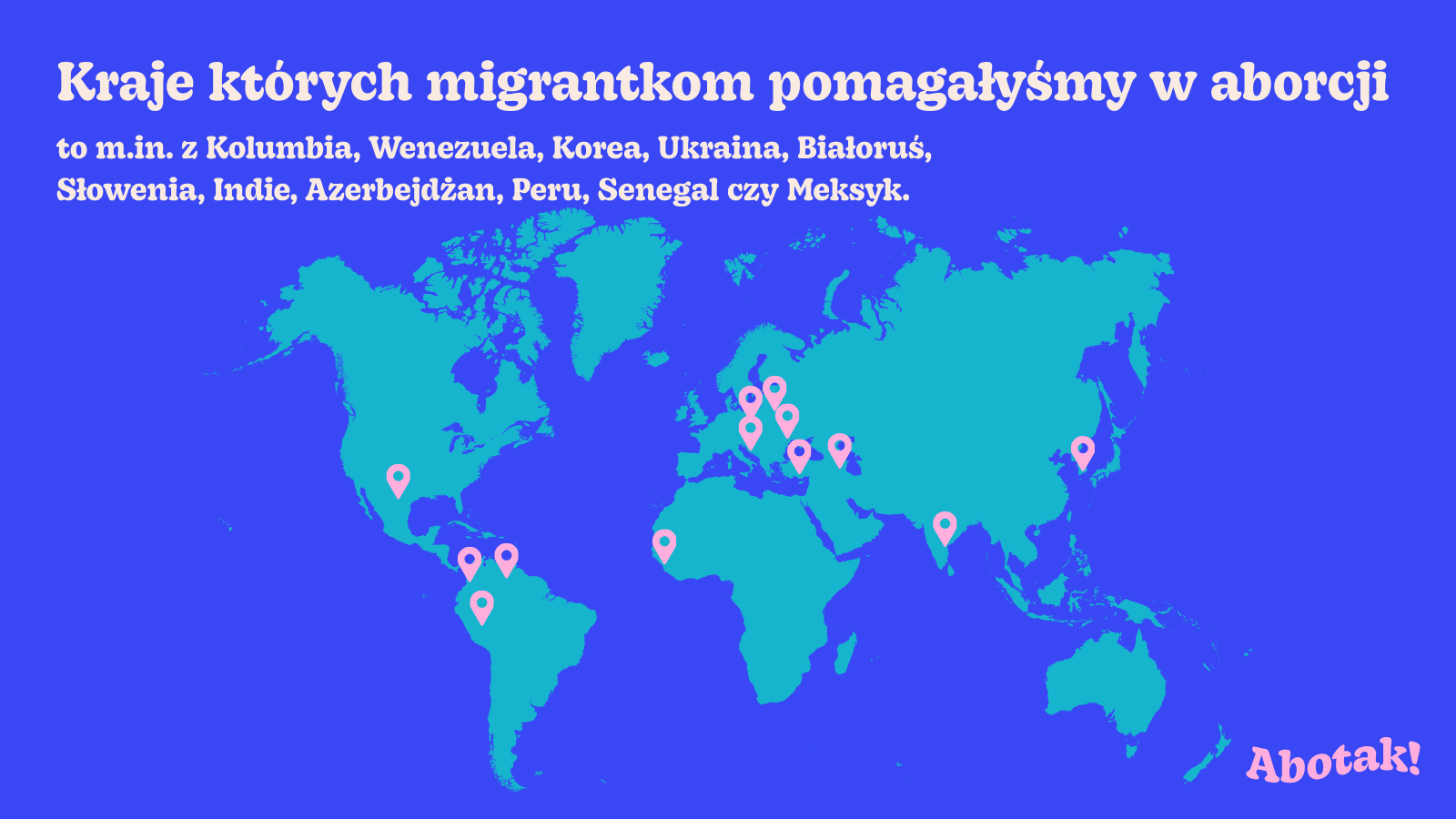 Mapa wsparanych migrantek