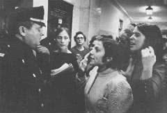 Protest podczas Nowojorskiego Komitetu Legislacyjnego ds. Problemów Zdrowia Publicznego z 1969 roku (NYC).